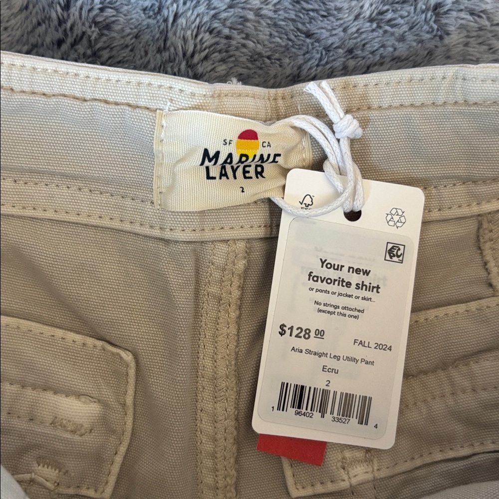 Marine Layer Aria Relaxed Utility Pants Size 2 NWT - Picture 3 of 8